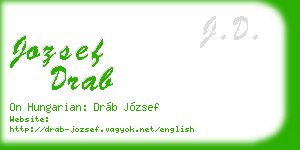 jozsef drab business card